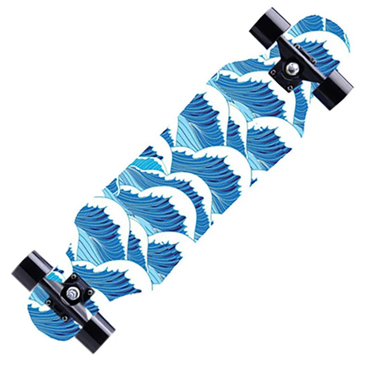 79cm/31" Beginner Skateboard Longboard Maple Flat-Plate Double Rocker Board Steel Bearing PU Wheels Children Adult Skate Board