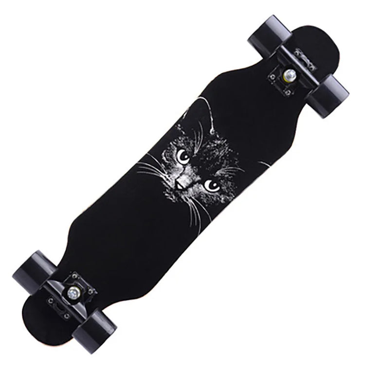 79cm/31" Beginner Skateboard Longboard Maple Flat-Plate Double Rocker Board Steel Bearing PU Wheels Children Adult Skate Board