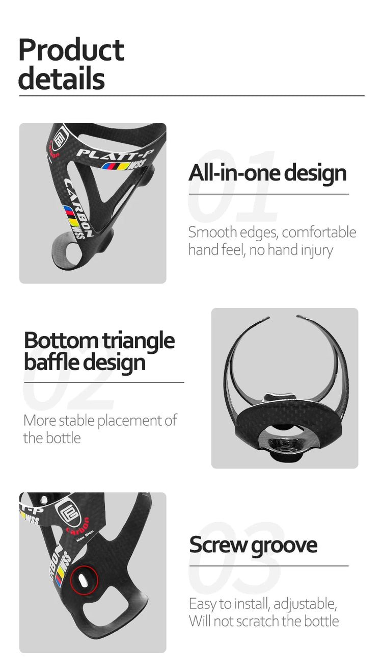 Full Carbon Fiber Bicycle Ultralig Water Bottle Cage MTB Road Bike Bottle Holder Cycle Equipment