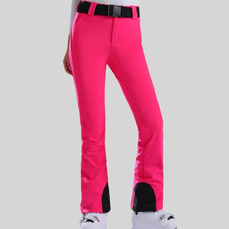 New Slim Fit Skiing Pants Women Snow Trousers Winter Warm Sweat Pants Outdoor Windproof Ski Pants Waterproof Snowboard Clothes