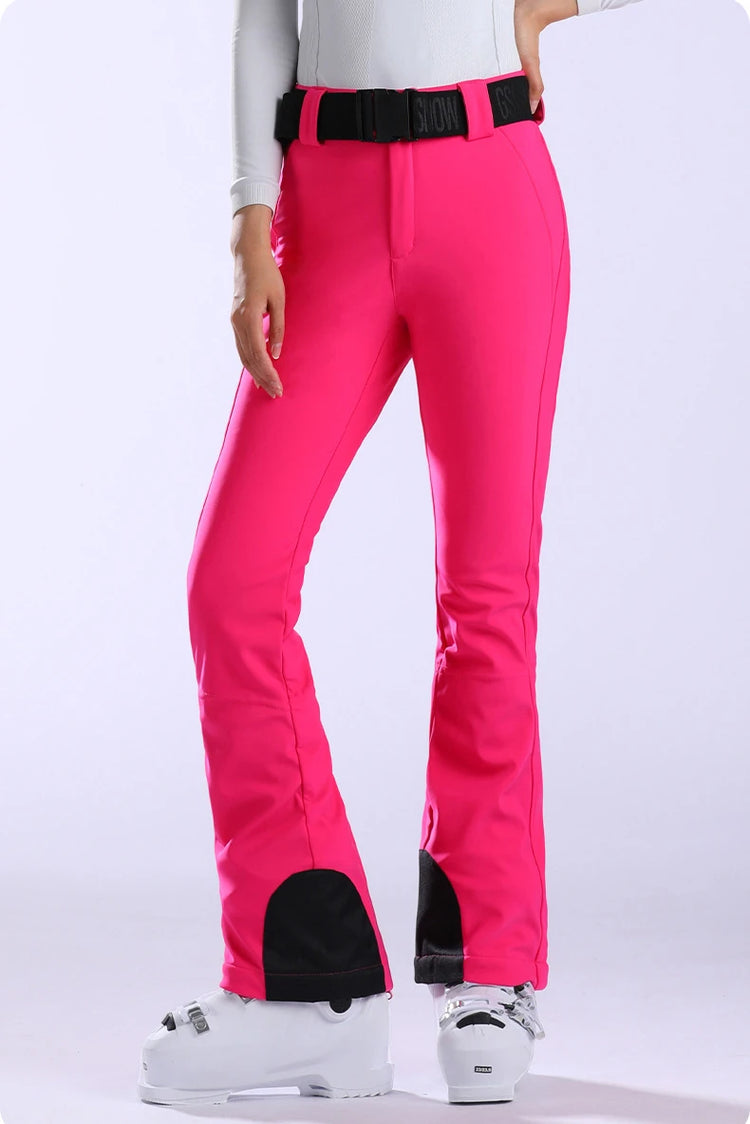 New Slim Fit Skiing Pants Women Snow Trousers Winter Warm Sweat Pants Outdoor Windproof Ski Pants Waterproof Snowboard Clothes