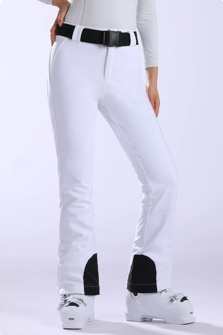 New Slim Fit Skiing Pants Women Snow Trousers Winter Warm Sweat Pants Outdoor Windproof Ski Pants Waterproof Snowboard Clothes