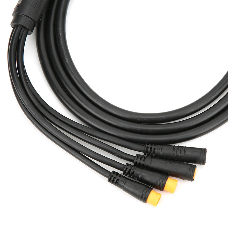 1 for 5 Integrated Bicycle Cable with Light Function for Ebike Waterproof Controller