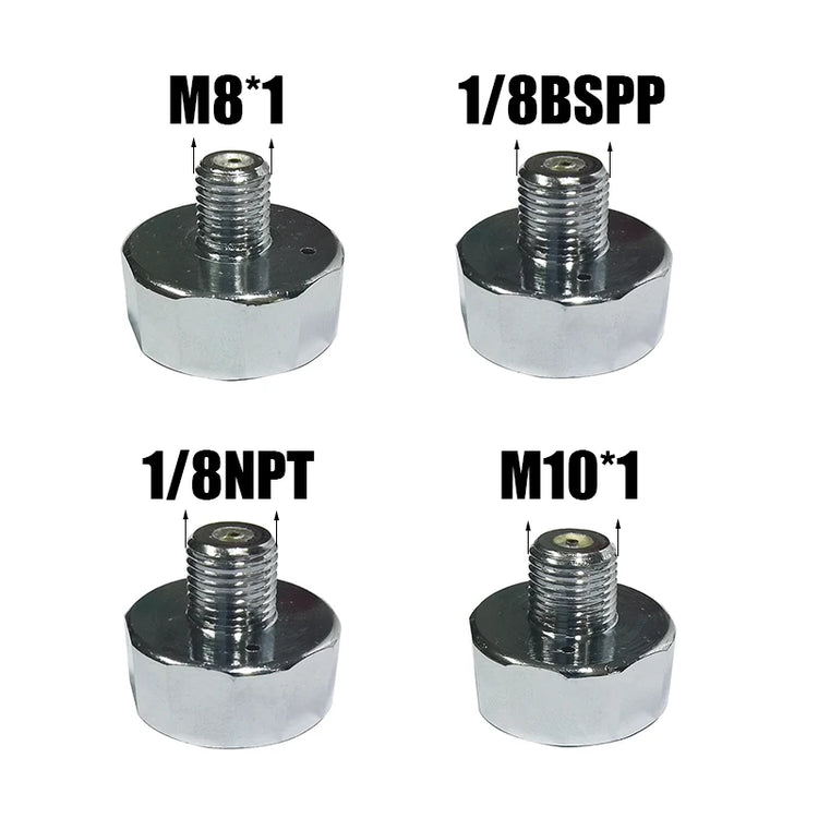 Manometer Pressure Gauge Mini Micro 25mm/1inch Gage Compressed Air Hand Pump Diving HPA Regulator M8*1 M10*1 1/8NPT 1/8BSPP