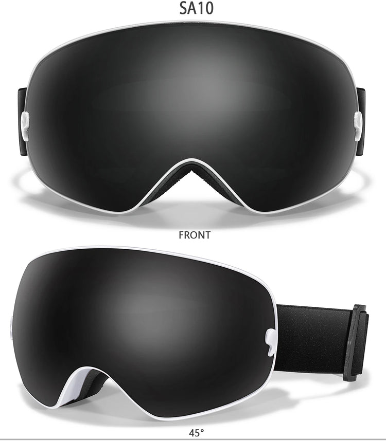 Winter Outdoor SKI Goggles Men And Women Teen, Free Optical Frame and Bag, UV400 Anti-Fog Snowboard Eyewear, Charistmas Gifts