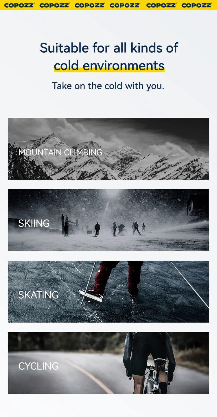 COPOZZ Winter Ski Thermal Underwear Sets Men Women Sweatwicking Breathable Quick Dry Tracksuit Ski Thermo Underwear Long Johns