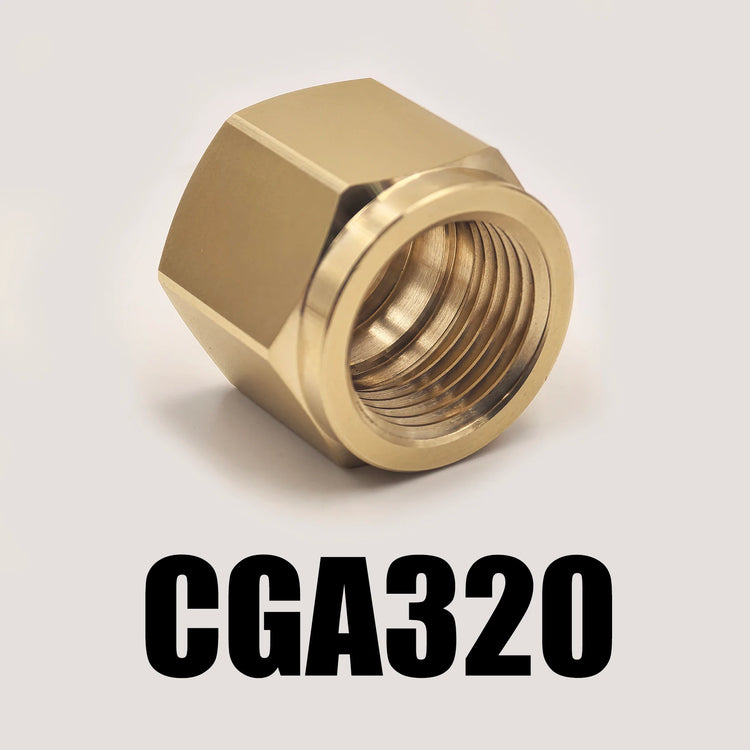 W21.8, G3/4, CGA320 Copper Nut Washer Set For CO2 Tank Cylinder Soda Water Soda Maker External Hose Adapter M10 Thread