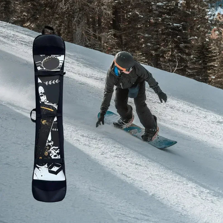 Ski Bag Snowboard Bag Monoboard Plate Protective Case Adjustable Large Capacity Scratch-Resistant Backpack Portable Skiing Bags