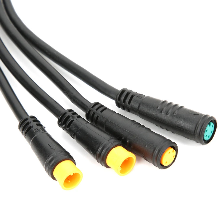 1 for 5 Integrated Bicycle Cable with Light Function for Ebike Waterproof Controller