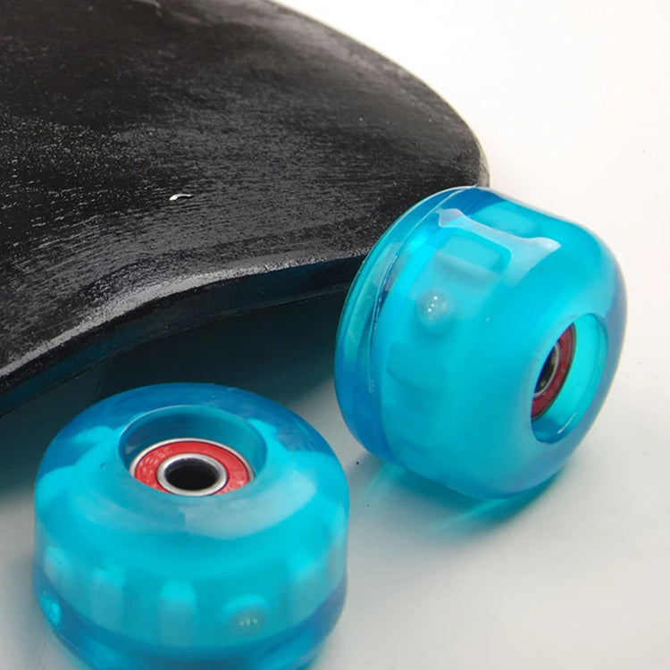 54mm Durable PU Skateboard Glow Wheels With High Elasticity Skateboard Accesaaory