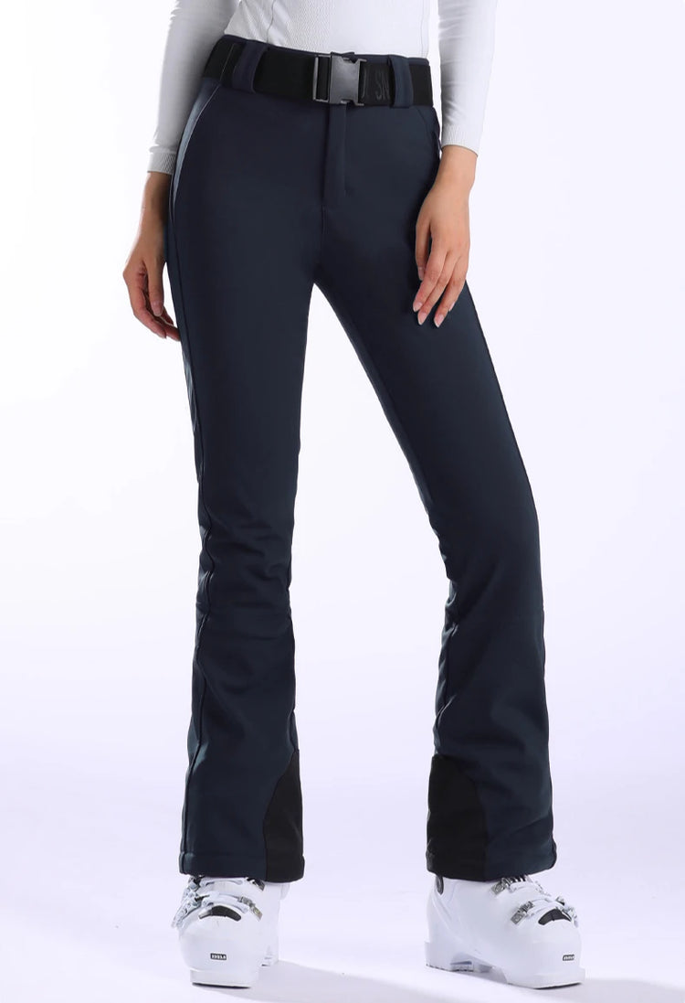 New Slim Fit Skiing Pants Women Snow Trousers Winter Warm Sweat Pants Outdoor Windproof Ski Pants Waterproof Snowboard Clothes
