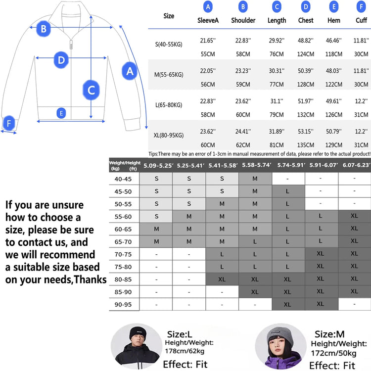 Outdoor Couple's Skiing Jackets Pro Windproof Woman Ski Sport Hoodies Man Winter Snowboard Tracksuit 2025 New Warm Snow Clothes