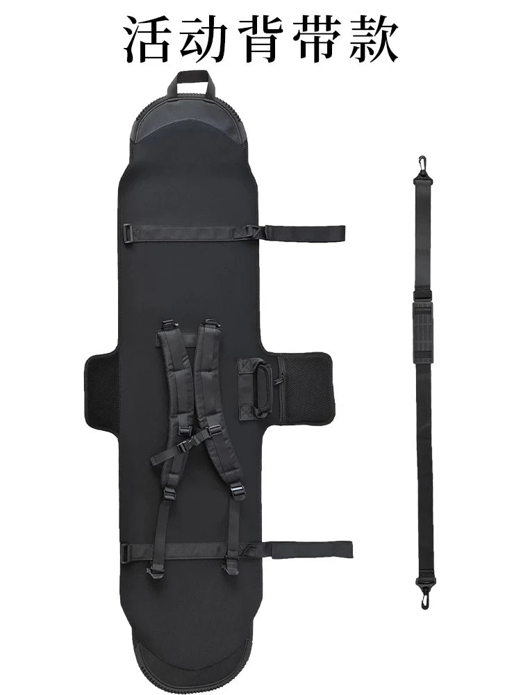 Ski Bag Snowboard Bag Monoboard Plate Protective Case Adjustable Large Capacity Scratch-Resistant Backpack Portable Skiing Bags