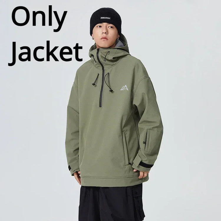 Outdoor Couple's Skiing Jackets Pro Windproof Woman Ski Sport Hoodies Man Winter Snowboard Tracksuit 2025 New Warm Snow Clothes