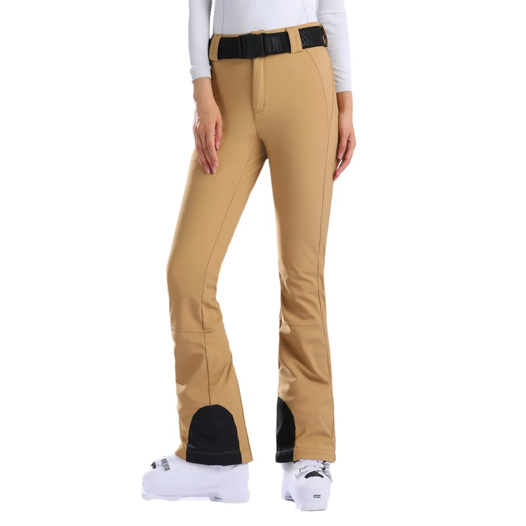 New Slim Fit Skiing Pants Women Snow Trousers Winter Warm Sweat Pants Outdoor Windproof Ski Pants Waterproof Snowboard Clothes