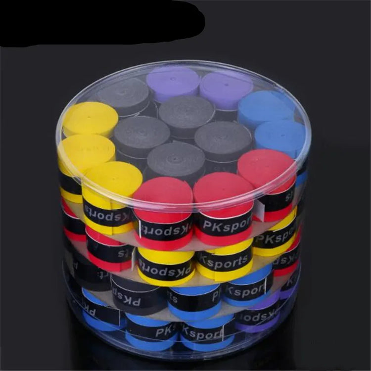 60Pcs Tennis Overgrip Tennis Racket PU Anti-skid Sweatband Absorbed Wrap Taps Fishing Rods Badminton Grips Overgrip Tape