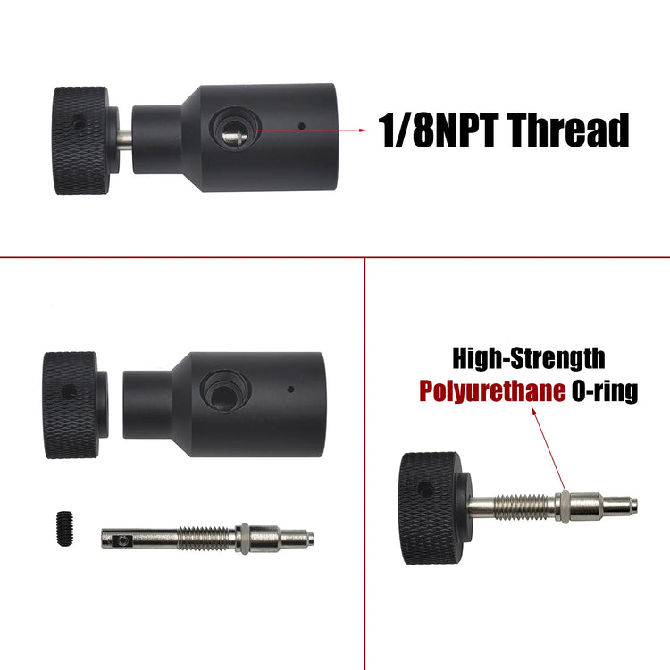 New Model Soda Water CO2 Cylinder Refill Adapter Connector Gas Regulator Tank Aquarium Homebrew Tr21-4 to W21.8-14