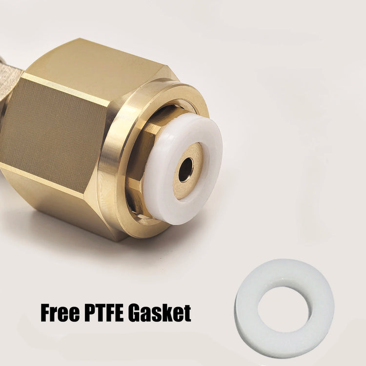 W21.8, G3/4, CGA320 Copper Nut Washer Set For CO2 Tank Cylinder Soda Water Soda Maker External Hose Adapter M10 Thread
