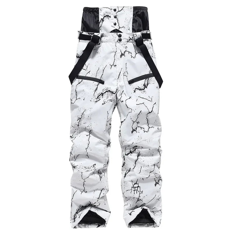 2024 New Adult Snowboard Overalls Warm Winter Skiing Pants Woman Cold Clothes Alpine Ski Sport Waterproof Windproof Man Trousers