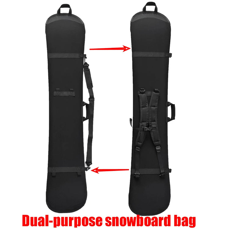 Ski Bag Snowboard Bag Monoboard Plate Protective Case Adjustable Large Capacity Scratch-Resistant Backpack Portable Skiing Bags
