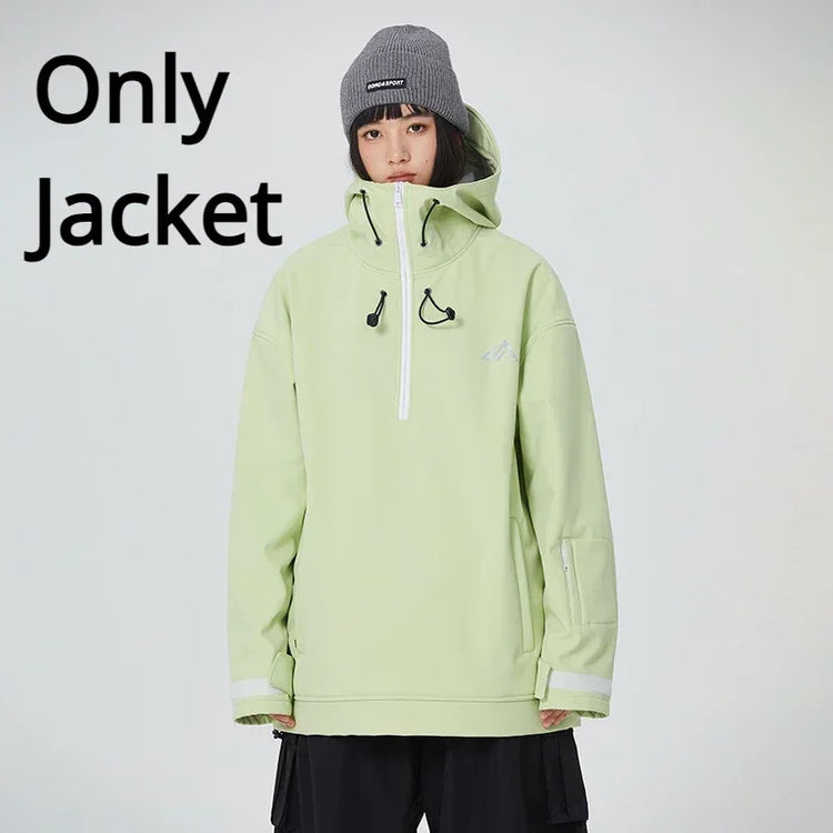 Outdoor Couple's Skiing Jackets Pro Windproof Woman Ski Sport Hoodies Man Winter Snowboard Tracksuit 2025 New Warm Snow Clothes