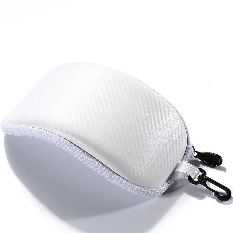 Glasse Case For Outdoor Sports PU Lightweight Portable White/Black Winter Sports Accessories For Ski Motorcycle Cycling Glasse