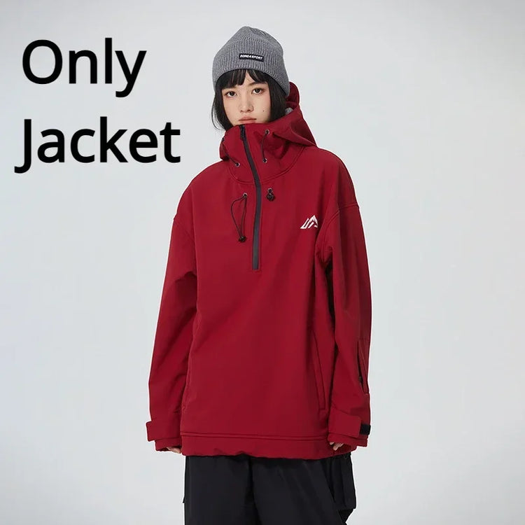 Outdoor Couple's Skiing Jackets Pro Windproof Woman Ski Sport Hoodies Man Winter Snowboard Tracksuit 2025 New Warm Snow Clothes