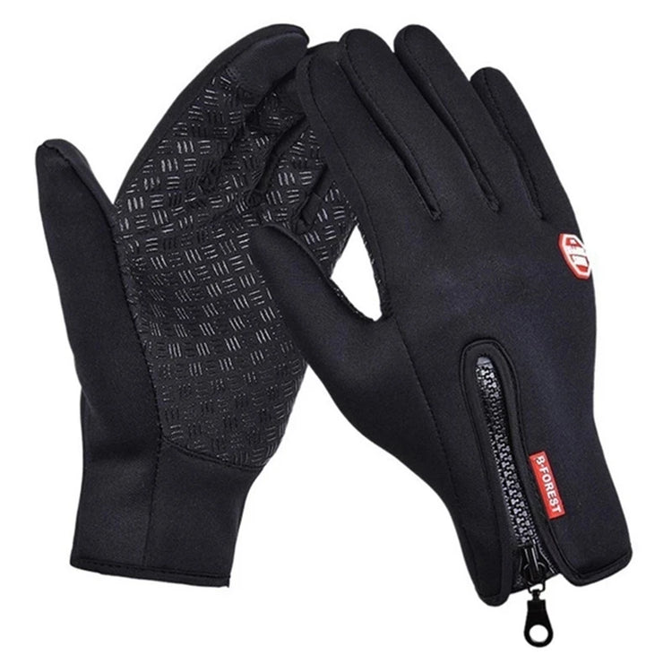 Winter Men's Gloves Warm Touchscreen Sport Fishing Splash-proof Skiing Cycling Snowboard Nonslip Zipper Women Gloves