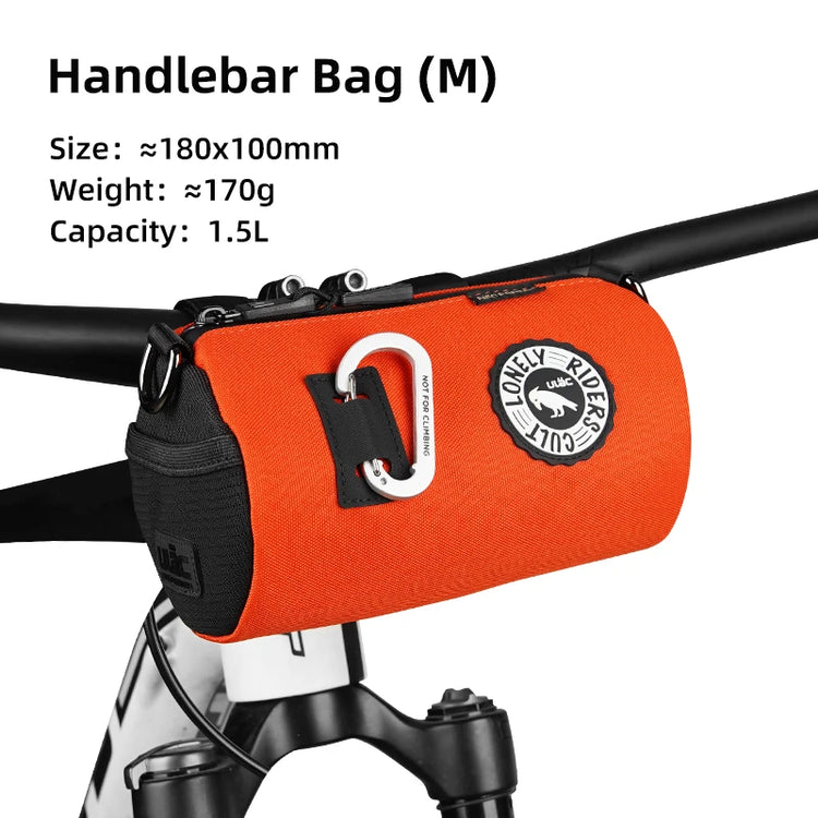 ULAC Multifunctional Bicycle Handlebar Bag 1.1/1.5/2.7L Large Capacity  Waterproof Portable Shoulder Bag Cycling Accessories