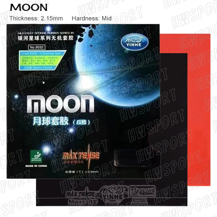 YINHE MOON Table Tennis Rubber Moon Speed Non-sticky Ping Pong Rubber Sheet with High Elastic Sponge
