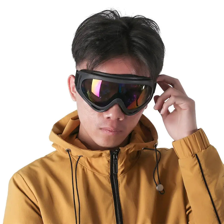1PC Unisex Skiing Glasses Winter Windproof Goggles Eyewear Ski Dustproof Lens Sunglasses Outdoor Sports Cycling Frame Glasses