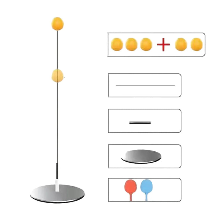 Table Tennis Soft Shaft Equipment Set with Bulk Practice - Balls Paddles Set for Parent-child Interaction
