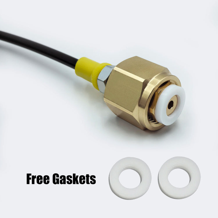 Soda Maker Accessories To External CO2 Tank Adapter Kit with Quick Disconnect Connector W21.8-14 G3/4 CGA320