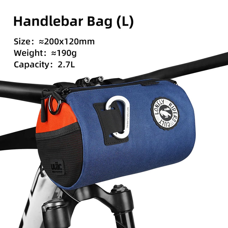 ULAC Multifunctional Bicycle Handlebar Bag 1.1/1.5/2.7L Large Capacity  Waterproof Portable Shoulder Bag Cycling Accessories