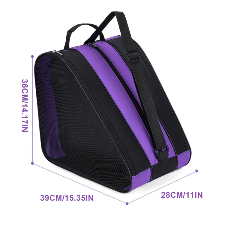 Portable Roller Skates Bag Ice Skating Bag Large Capacity Breathable Kids Inline Skates Bag Skates Storage Bag Skating Shoes Bag