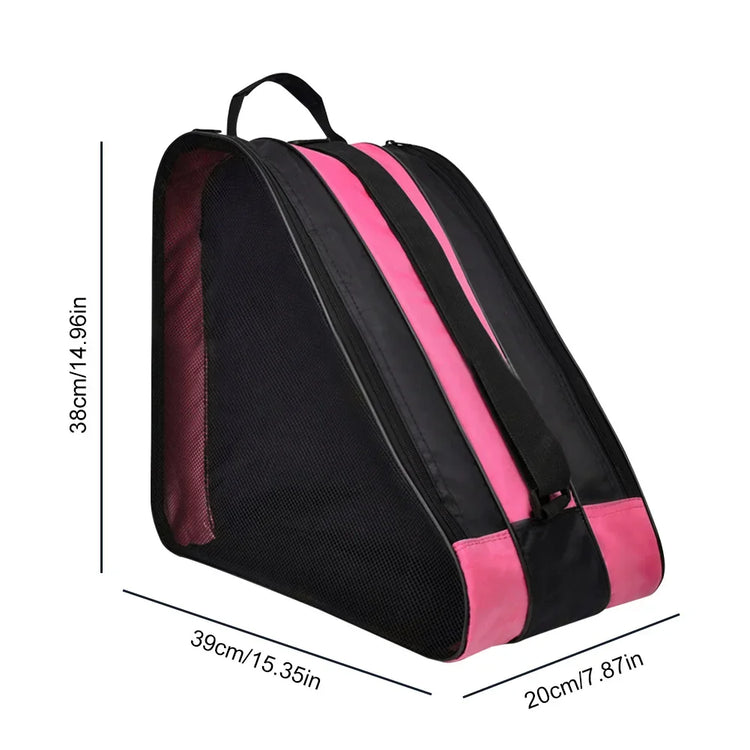 Portable Roller Skates Bag Ice Skating Bag Large Capacity Breathable Kids Inline Skates Bag Skates Storage Bag Skating Shoes Bag