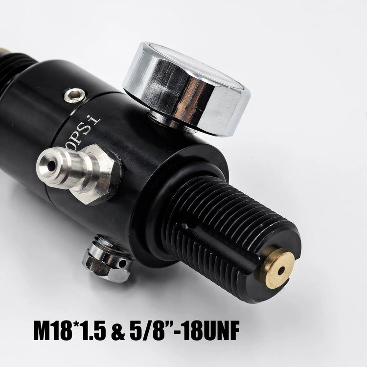 HPA 4500psi Cylinder Air Tank Regulator Valve Threads M18*1.5 or 5/8-18UNF Output 800psi to 3000psi Diving Mountain Climbing