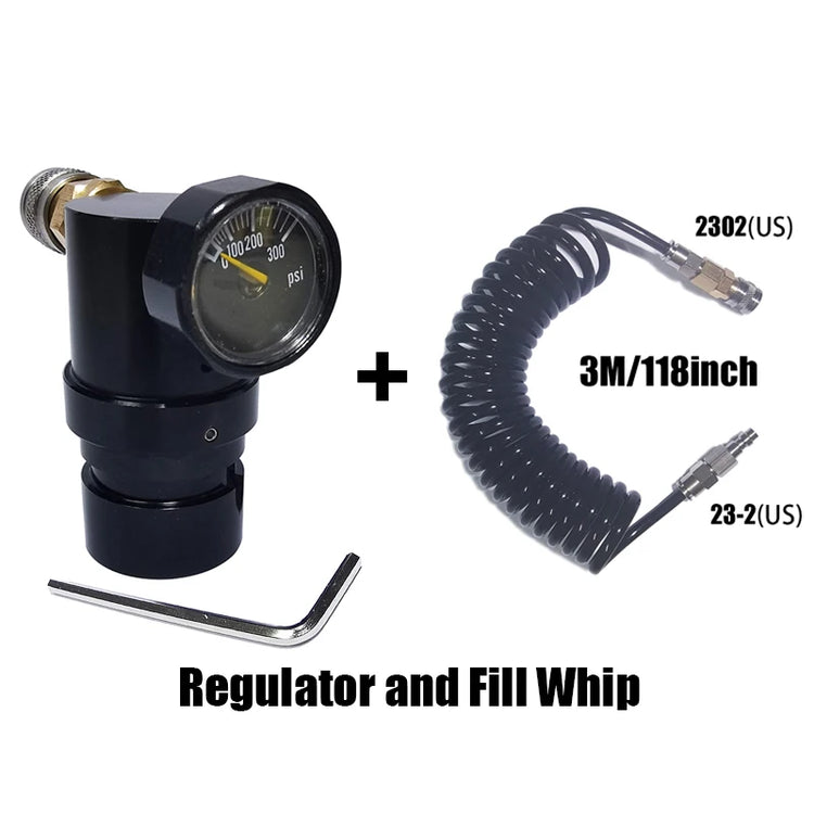 MR Gen 2 Micro Regulator Adjustable with US 2202 Female Adapter Output 20psi to 200psi High Pressure Air Valve Soft