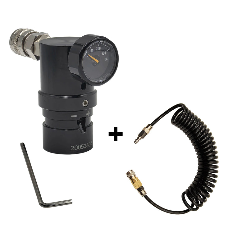 MR Gen 2 Micro Regulator Adjustable with US 2202 Female Adapter Output 20psi to 200psi High Pressure Air Valve Soft