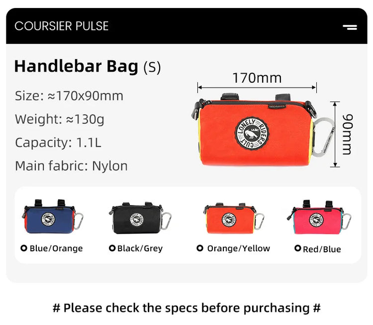 ULAC Multifunctional Bicycle Handlebar Bag 1.1/1.5/2.7L Large Capacity  Waterproof Portable Shoulder Bag Cycling Accessories