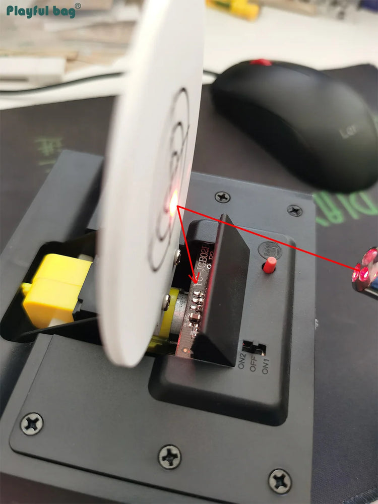 Playful bag CS sport laser sensor target Automatic reset Toy game device Indoor Training laser target Electric toys 2MW AQB116