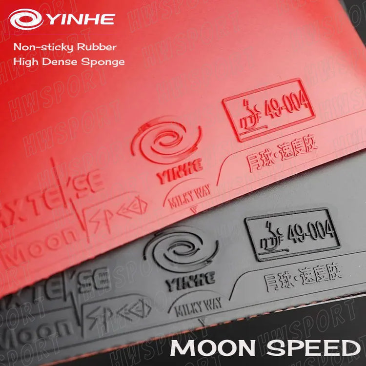 YINHE MOON Table Tennis Rubber Moon Speed Non-sticky Ping Pong Rubber Sheet with High Elastic Sponge