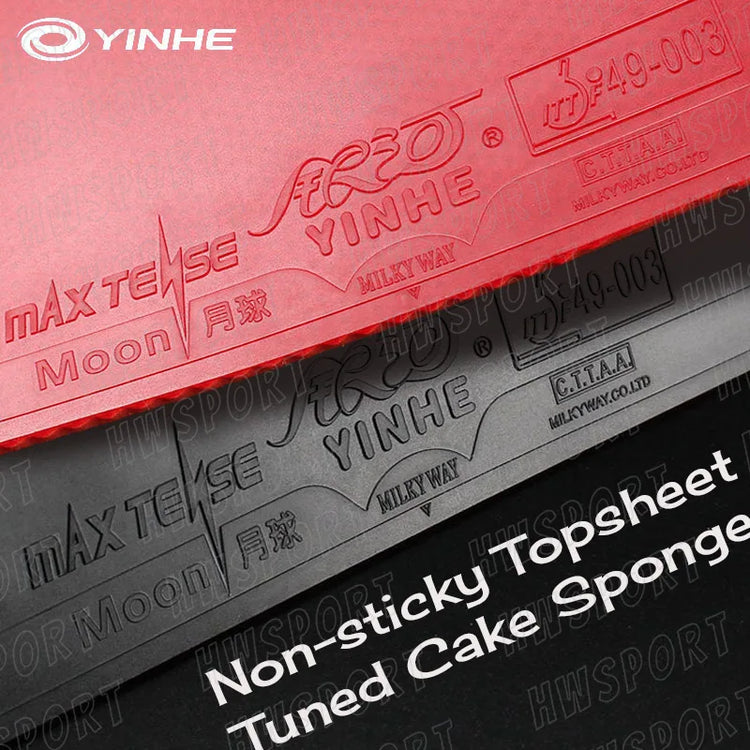 YINHE MOON Table Tennis Rubber Moon Speed Non-sticky Ping Pong Rubber Sheet with High Elastic Sponge