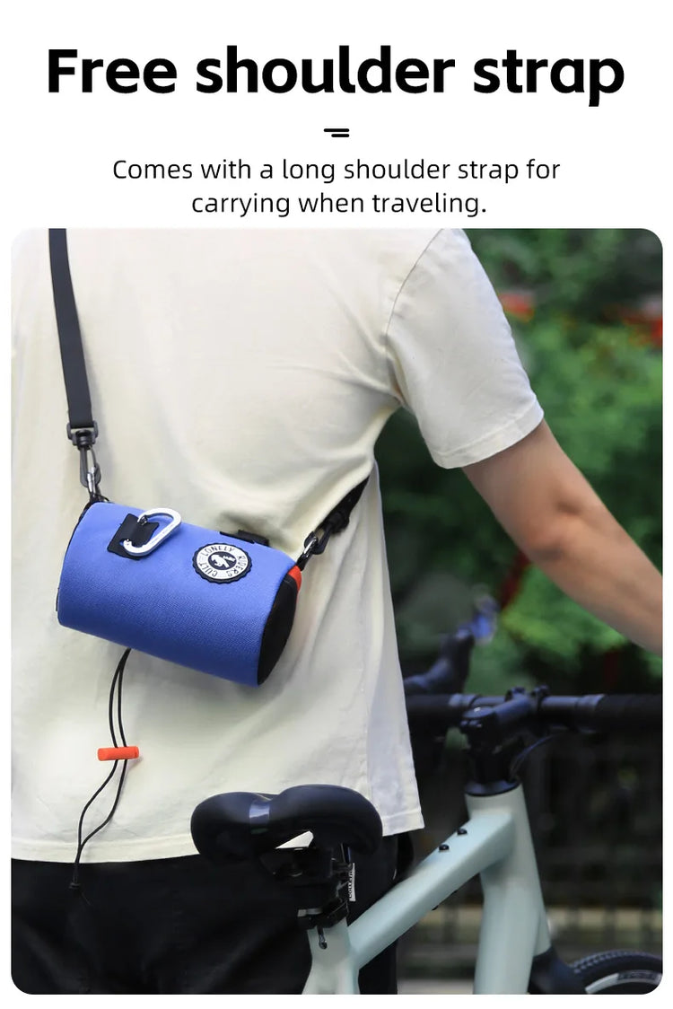 ULAC Multifunctional Bicycle Handlebar Bag 1.1/1.5/2.7L Large Capacity  Waterproof Portable Shoulder Bag Cycling Accessories