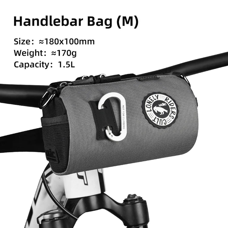 ULAC Multifunctional Bicycle Handlebar Bag 1.1/1.5/2.7L Large Capacity  Waterproof Portable Shoulder Bag Cycling Accessories