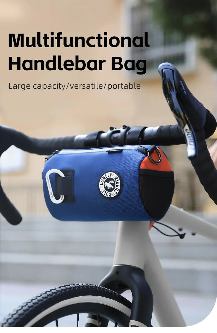 ULAC Multifunctional Bicycle Handlebar Bag 1.1/1.5/2.7L Large Capacity  Waterproof Portable Shoulder Bag Cycling Accessories