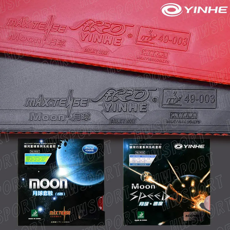 YINHE MOON Table Tennis Rubber Moon Speed Non-sticky Ping Pong Rubber Sheet with High Elastic Sponge
