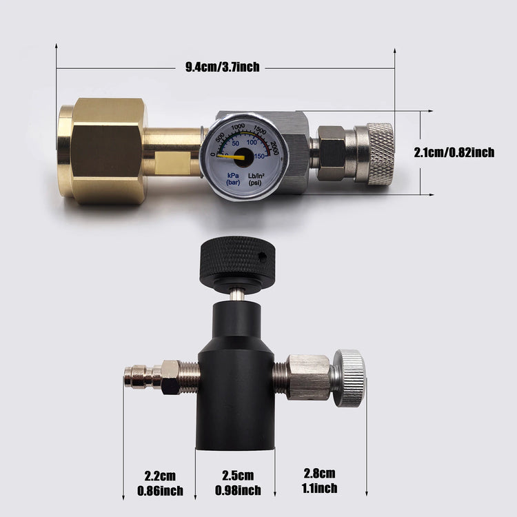 Soda Water Accessory Sparking Water Maker Cylinder Tank CO2 Filling Station Refill Adapter Connector W21.8-14 or G3/4 or CGA320