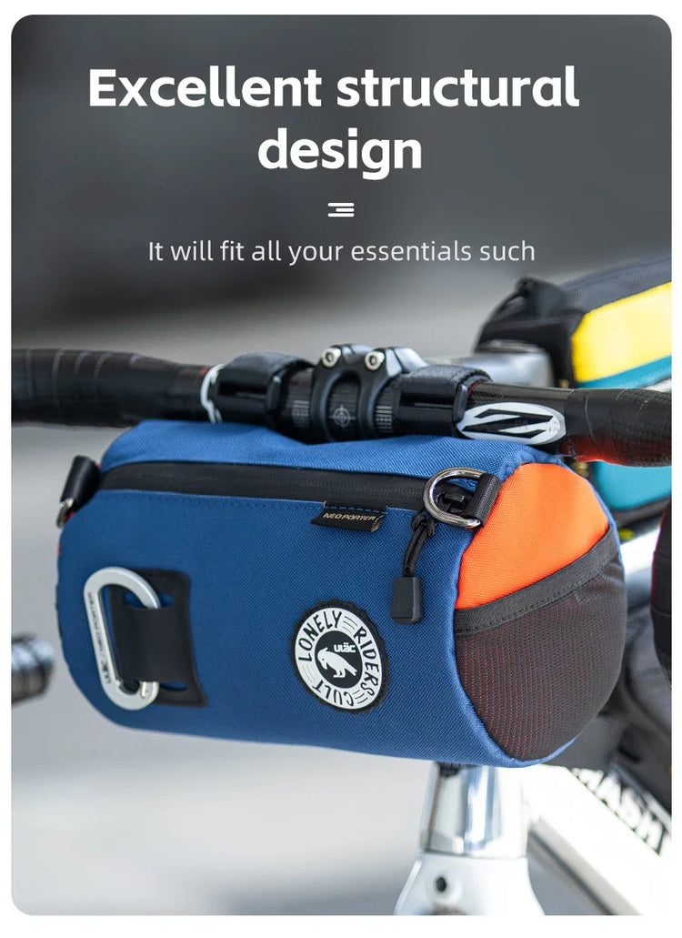 ULAC Multifunctional Bicycle Handlebar Bag 1.1/1.5/2.7L Large Capacity  Waterproof Portable Shoulder Bag Cycling Accessories