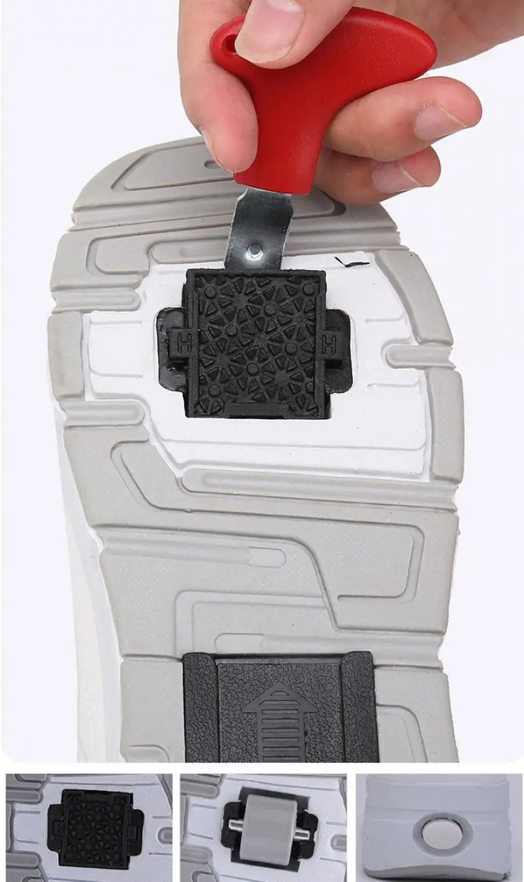 Deformable Walking Shoes Roller Skate Shoes Kids Boys Girls Glowing Wheels Shoes Children Wheels Sneakers Roller Skating Shoes